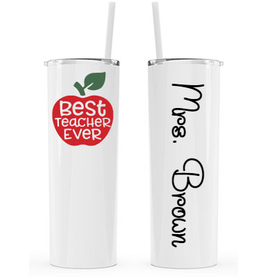 Personalized Name Vinyl Decal for 40oz Tumbler Water Cup 