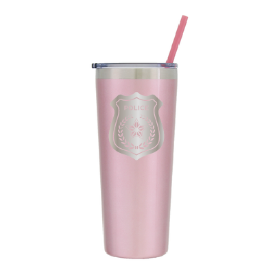 22 oz Personalized Law Enforcement Tumbler Laser Engraved