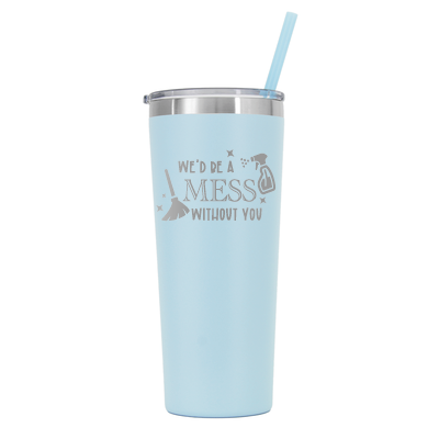 22 oz Personalized House Keeper Tumbler - Laser Engraved