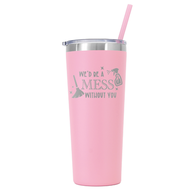 22 oz Personalized House Keeper Tumbler - Laser Engraved