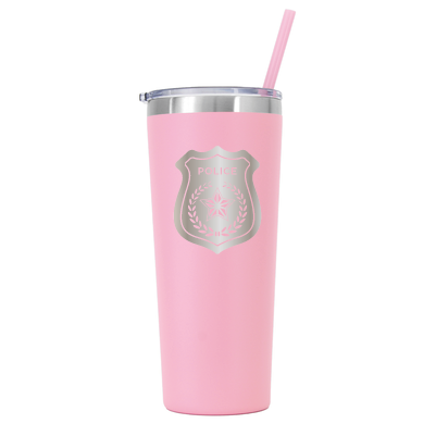 22 oz Personalized Law Enforcement Tumbler Laser Engraved