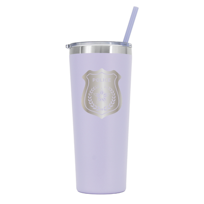 22 oz Personalized Law Enforcement Tumbler Laser Engraved