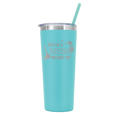 22 oz Personalized House Keeper Tumbler - Laser Engraved