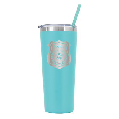 22 oz Personalized Law Enforcement Tumbler Laser Engraved