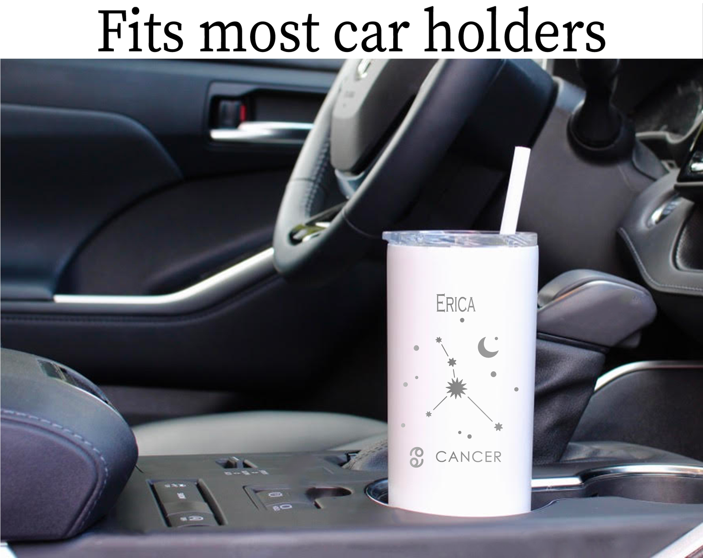 20 oz Personalized Astrology Tumbler - Laser Engraved