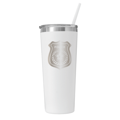 22 oz Personalized Law Enforcement Tumbler Laser Engraved