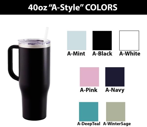 40 oz Personalized Your Text Here Tumbler - Laser Engraved