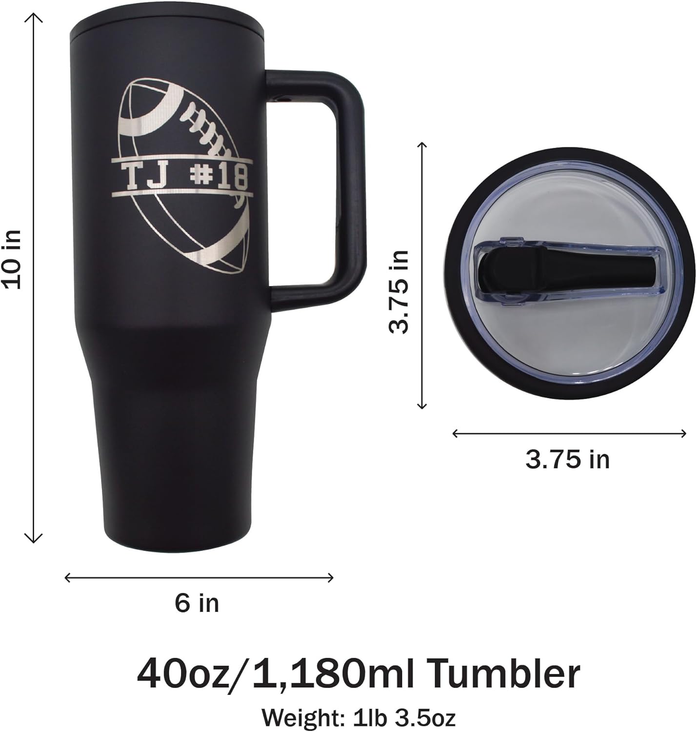 AVITO Personalized Coach Gift - Laser Engraved - Vacuum Insulated - 40 oz Tumbler with Lid - Sports Tumbler - Coach Coffee Mug - Coach Appreciation - End of Year Gift