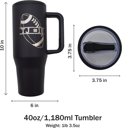 AVITO Personalized Coach Gift - Laser Engraved - Vacuum Insulated - 40 oz Tumbler with Lid - Sports Tumbler - Coach Coffee Mug - Coach Appreciation - End of Year Gift