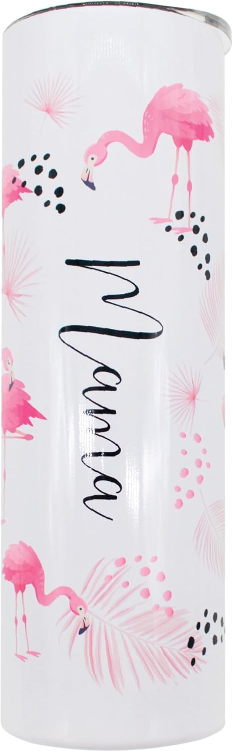 AVITO Stainless Steel Insulated Tumbler 20oz Flamingo | Personalized | Bridesmaid Gift | Vacation