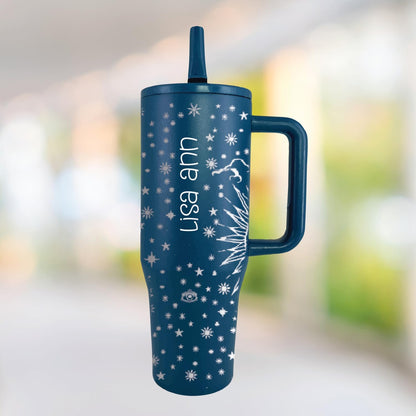 40 oz Personalized Celestial Tumbler - Laser Engraved