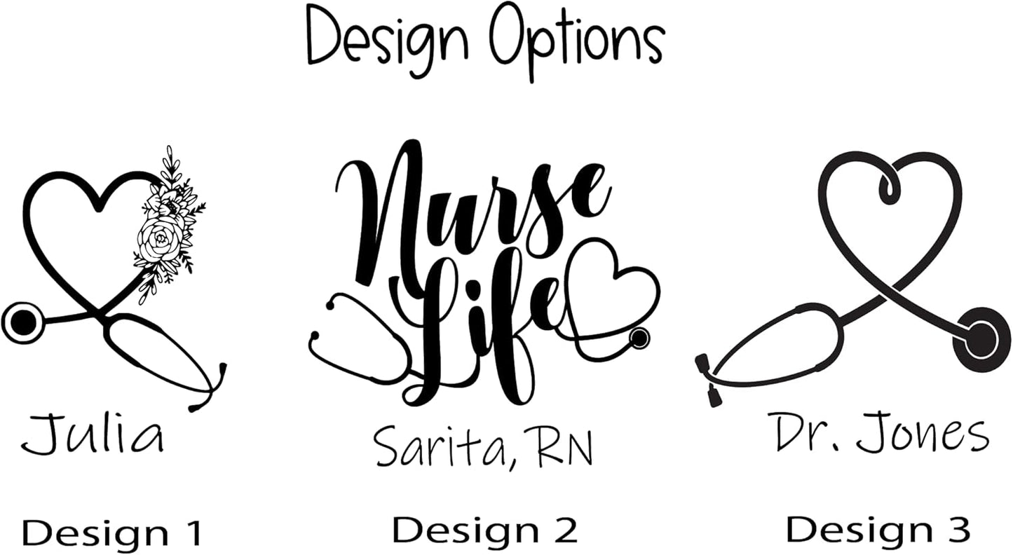 40 oz Personalized Nurse Tumbler - Laser Engraved