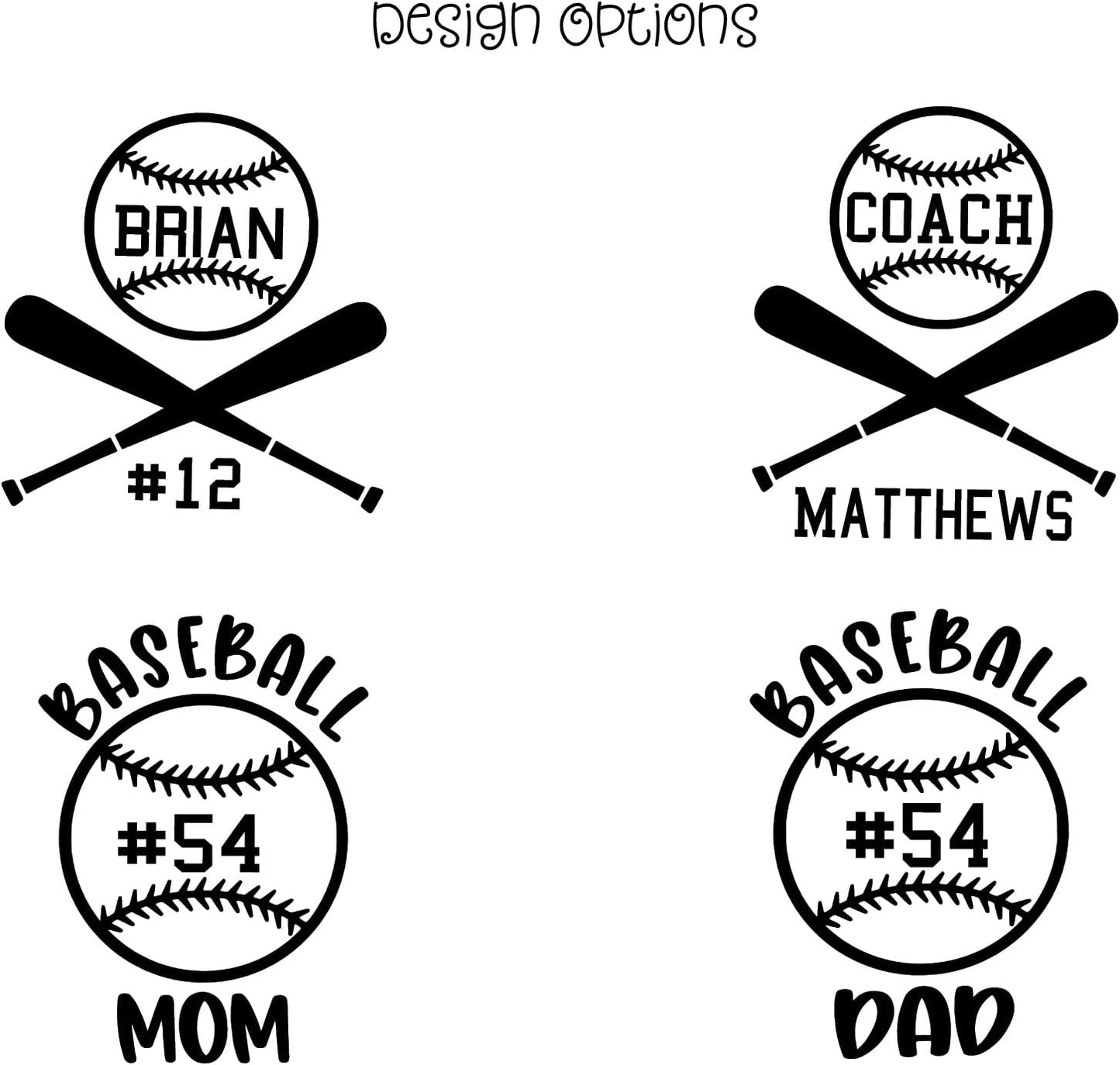 AVITO Personalized Baseball Tumbler - 40 oz Stainless Steel Tumbler With Handle - Laser Engraved - Umpire Gift, Team Gift