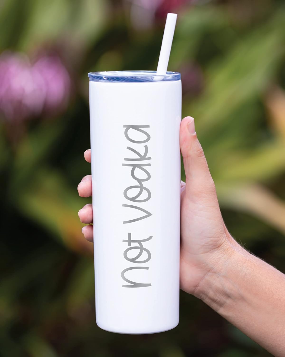 AVITO Personalized Tumbler - Laser Engraved - 20 oz Stainless Steel Skinny Tumbler - Includes Straw and Lid - Vacuum Insulated - Personalized Gift for Bride, Bridal Party, Birthday, Teacher