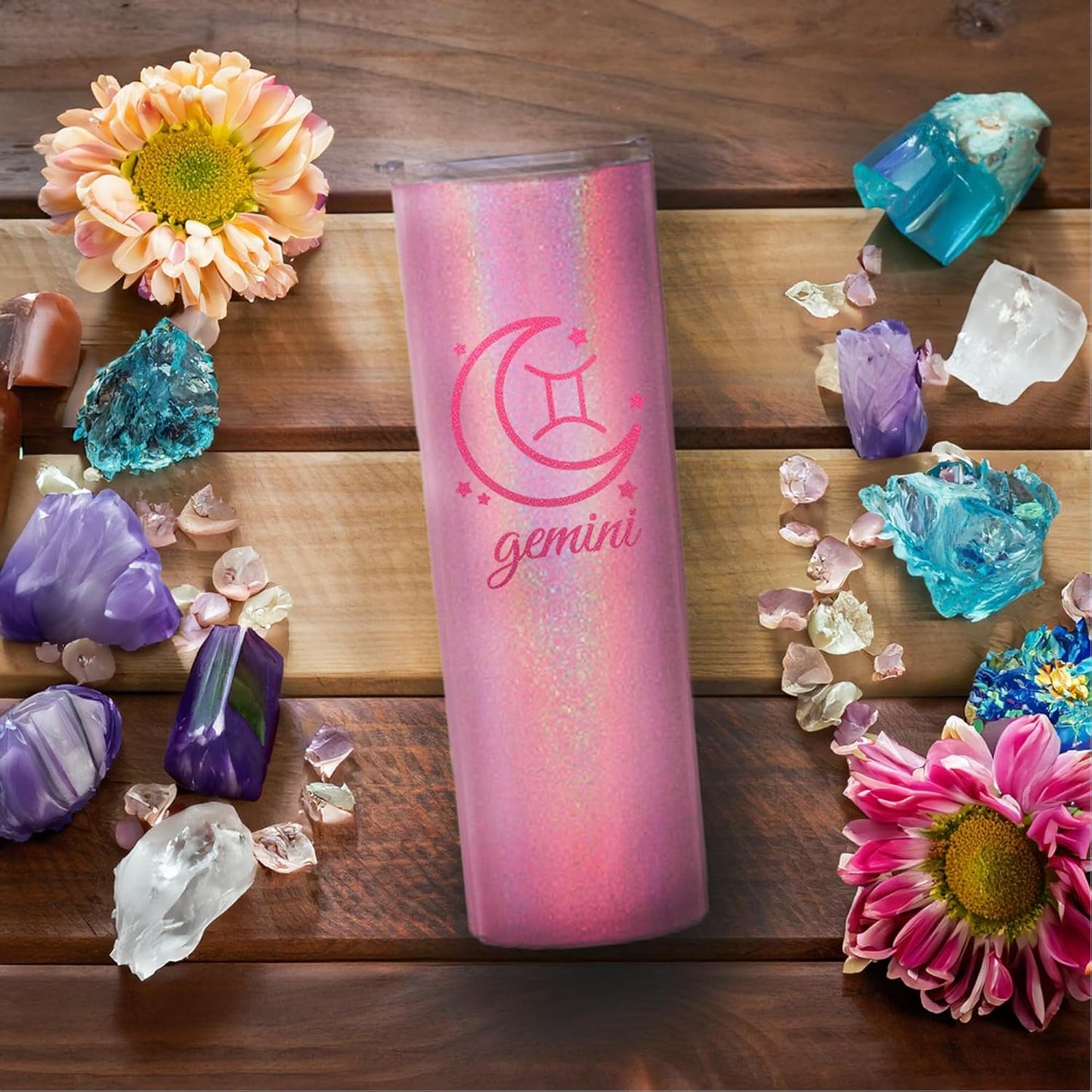 AVITO Personalized Astrology Tumbler - 20 oz Tumbler with Lid and Straw - Vinyl Decal - Vacuum Insulated - Stainless Steel