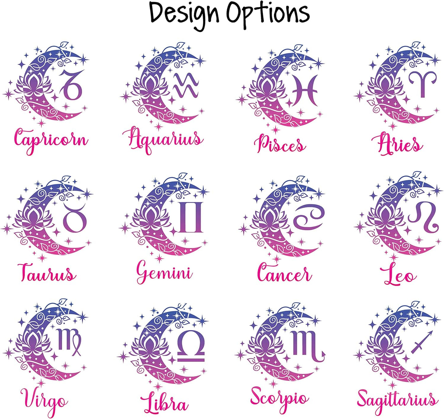 AVITO Personalized Astrology Tumbler - 20 oz Tumbler with Closing Lid and Straw - Zodiac Gift