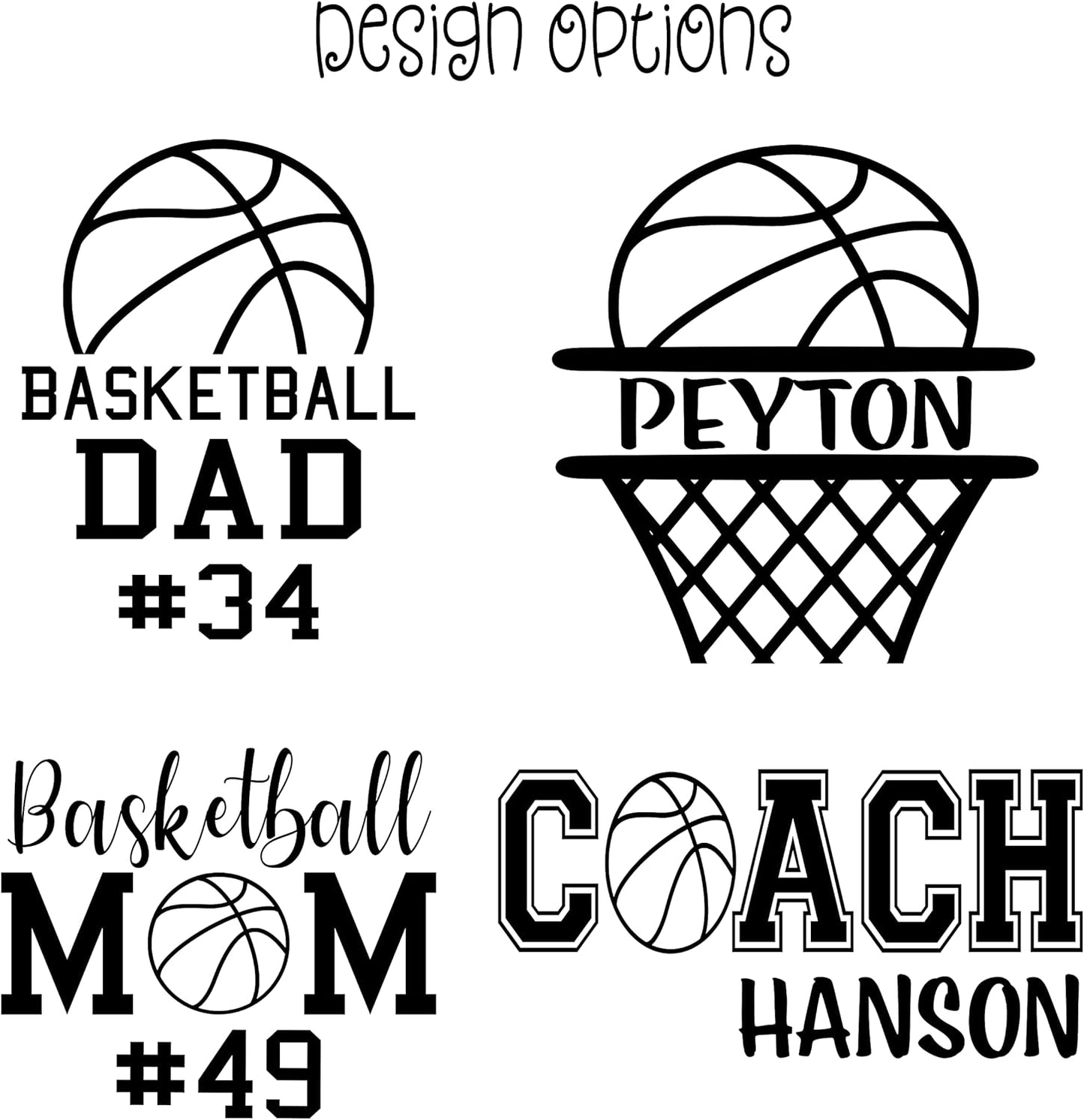 AVITO Personalized Basketball Tumbler - Laser Engraved - Basketball Coach - 20 oz Tumbler with Lid and Straw - Vacuum Insulated - Slam Dunk Gift for Players