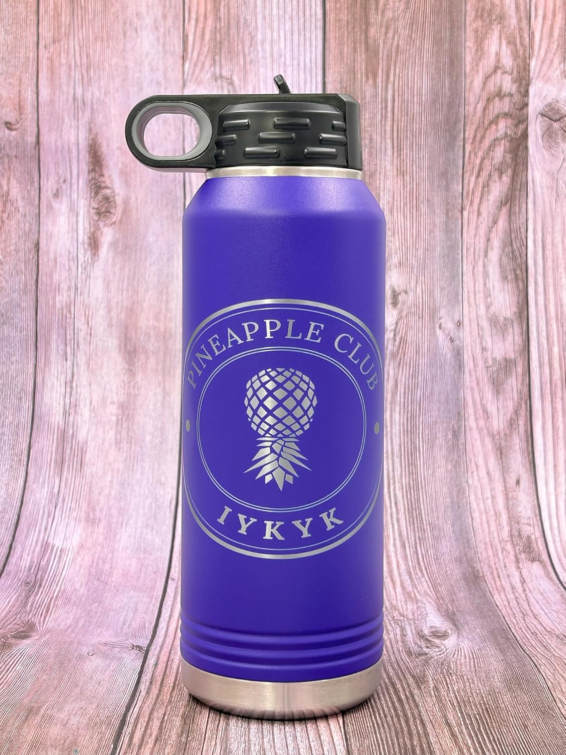 AVITO Pineapple Club Tumbler | 32 oz Stainless Steel Water Bottle | Insulated | Laser Engraved | Sports and Travel Gift
