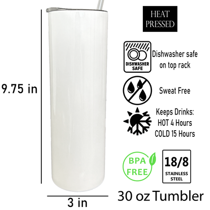 20 oz Personalized Beach Vacation Tumbler