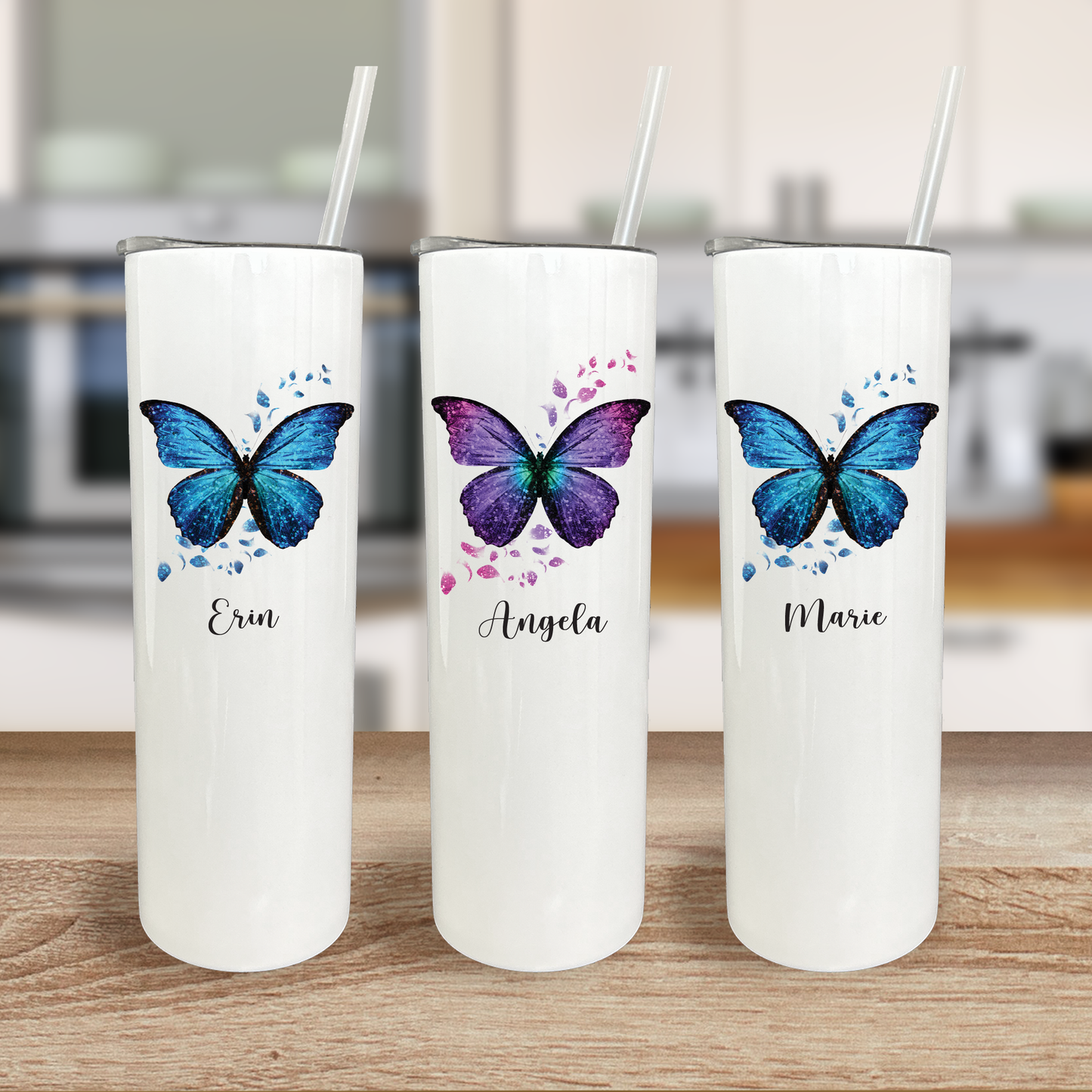 30 oz Personalized Butterfly Tumbler