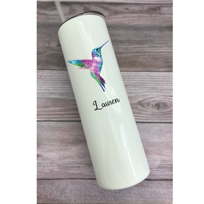 30 oz Personalized Hummingbird Tumbler