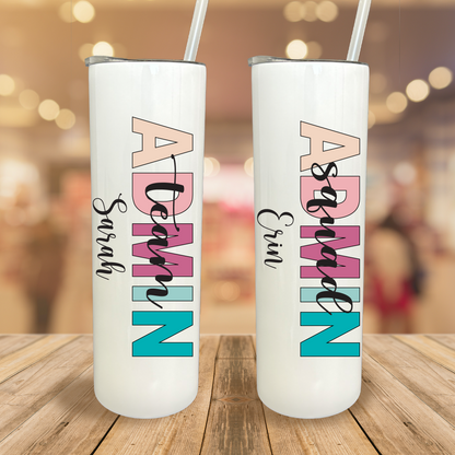 Vaso Asistente Administrativo Personalizado de 20 oz