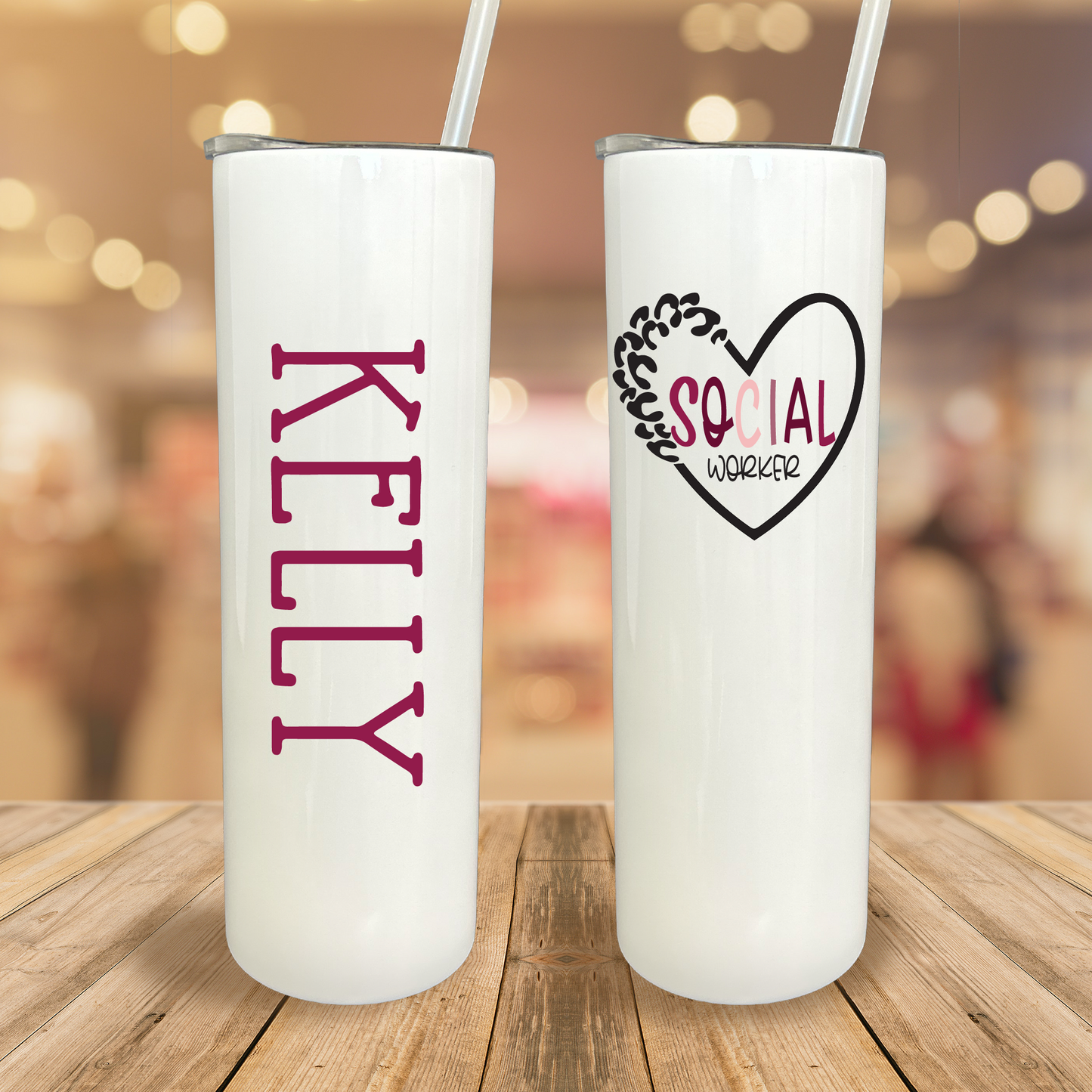 30 oz Personalized Social Worker Tumbler