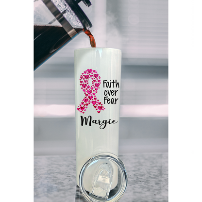 30 oz Personalized Cancer Awareness Tumbler