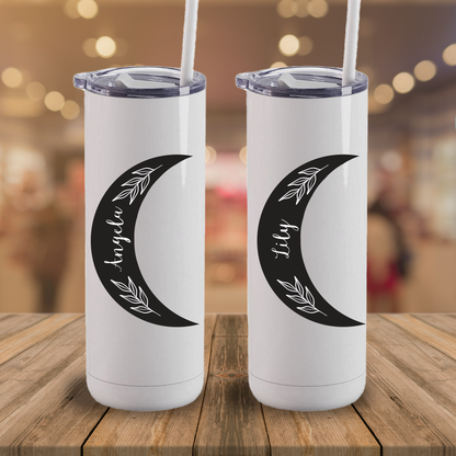 Personalized Crescent Moon Tumbler