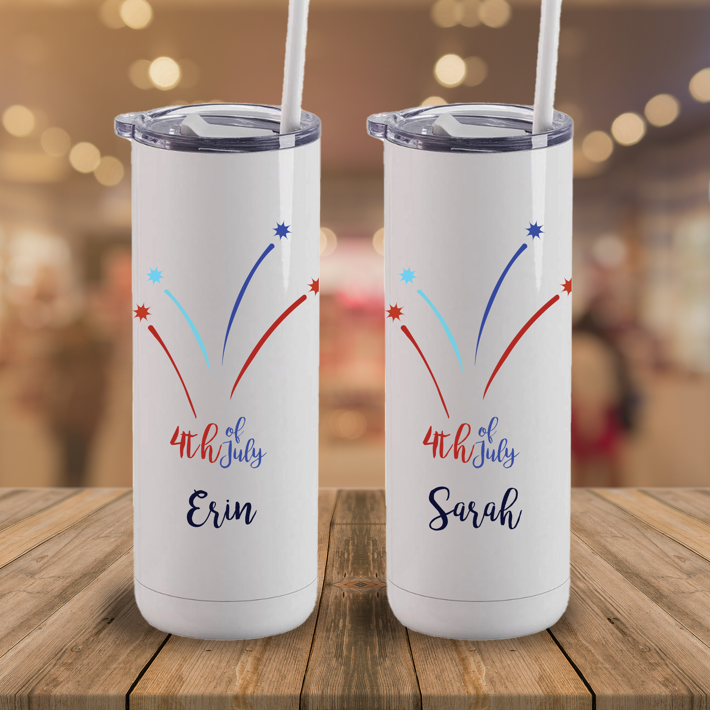 Personalized Fireworks Tumbler