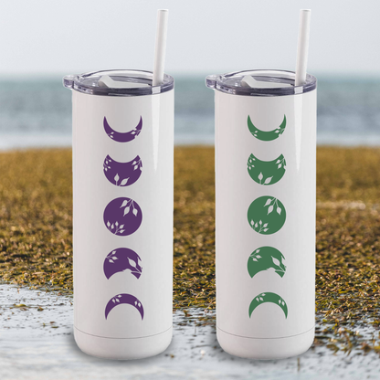 Personalized Colorful Moon Phases Tumbler
