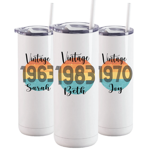 20 oz Maker Vintage Birthday Tumbler