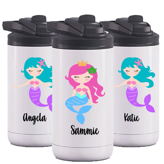 Botella de agua de sirena para niños de 12 oz