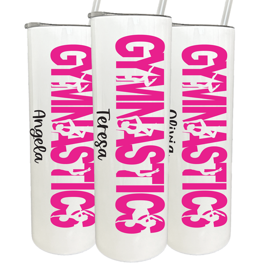 30 oz Personalized Gymnastics Tumbler