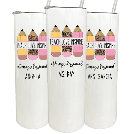 30 oz Personalized Paraprofessional Tumbler