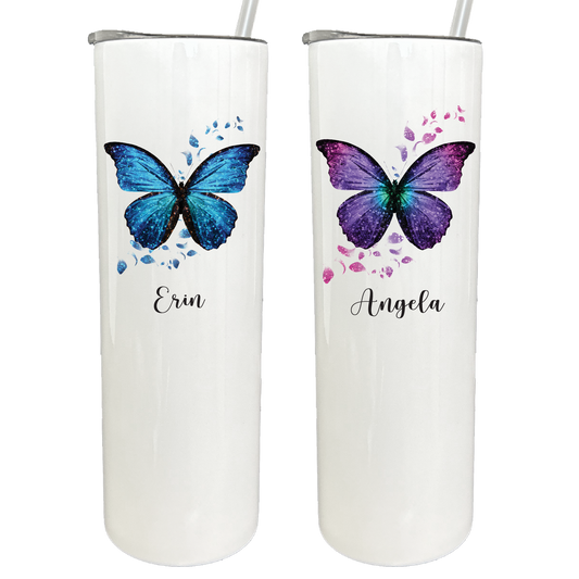 30 oz Personalized Butterfly Tumbler