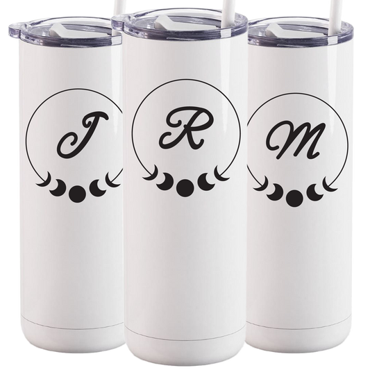 Personalized Monogram Moon Tumbler