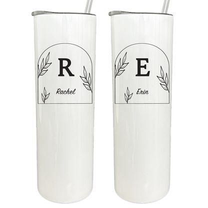 30 oz Personalized Monogram Arch Tumbler