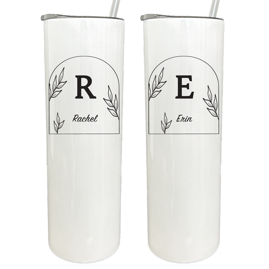 30 oz Personalized Monogram Arch Tumbler