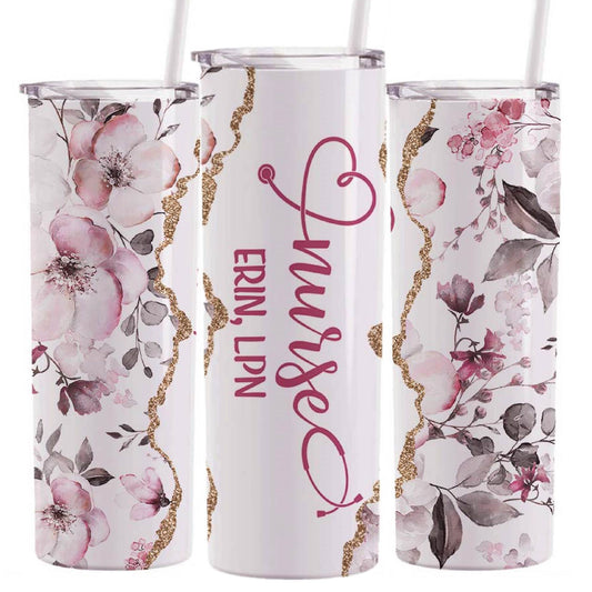 20 oz Personalized Nurse Tumbler