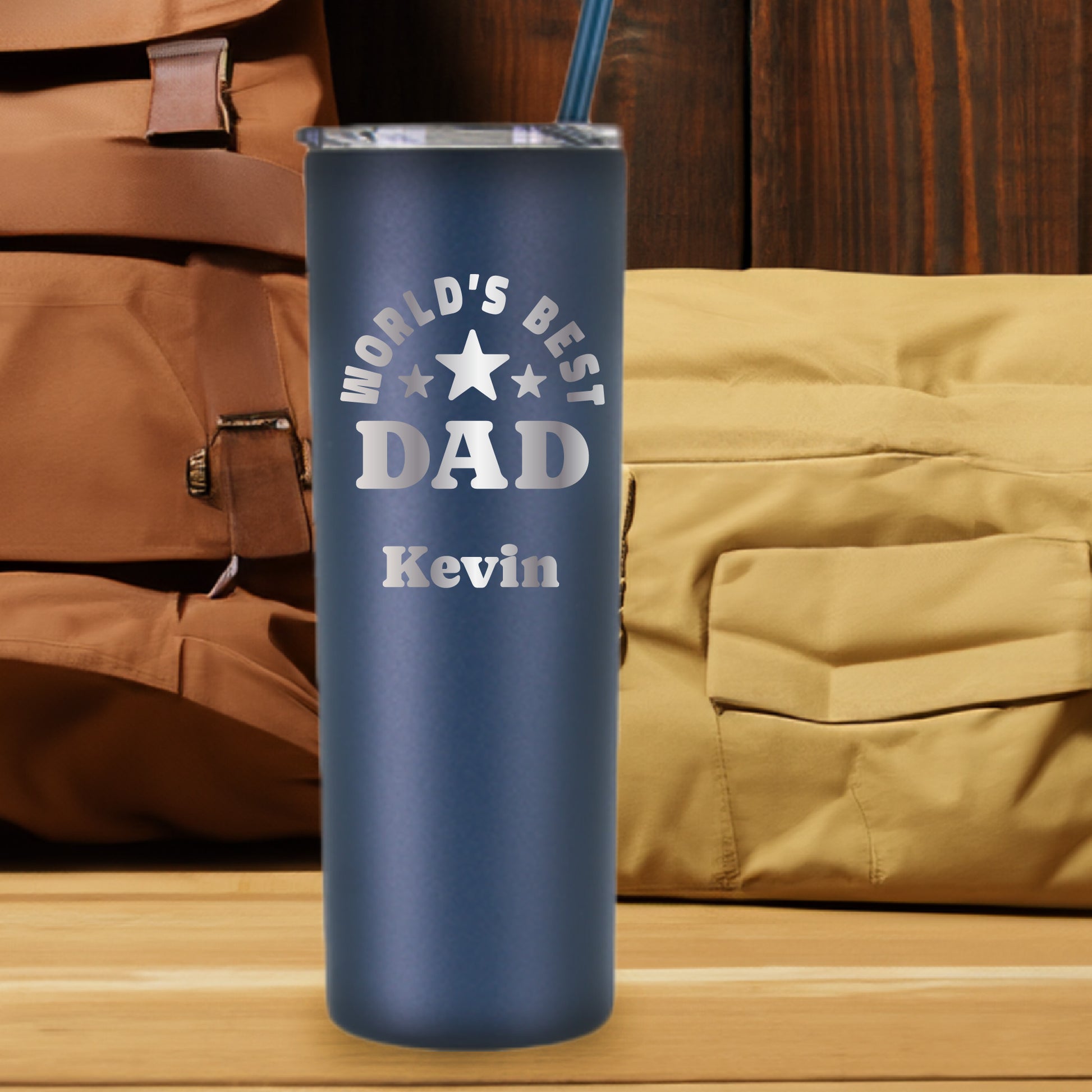 Personalized World's Best Papa Engraved Yeti Tumbler - Lazerworx