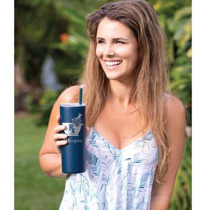 Farmacéutico floral personalizado de 20 oz - grabado con láser 