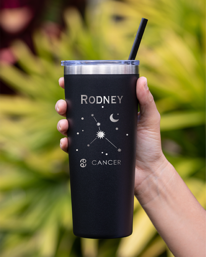 Vaso de astrología personalizado de 22 oz - Grabado con láser