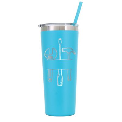 22 oz Personalized Mechanic Tumbler - Laser Engraved