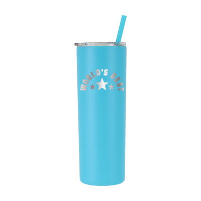 20 oz Personalized "World's Best" Tumbler Laser Engraved