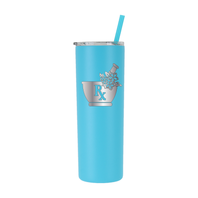 Farmacéutico floral personalizado de 20 oz - grabado con láser 