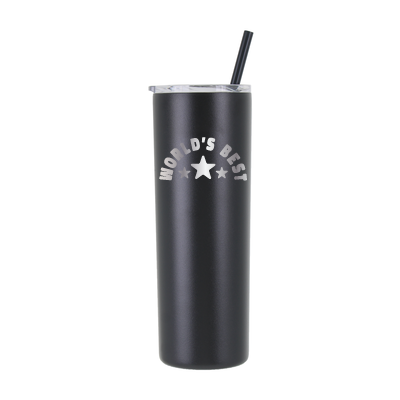 20 oz Personalized "World's Best" Tumbler Laser Engraved