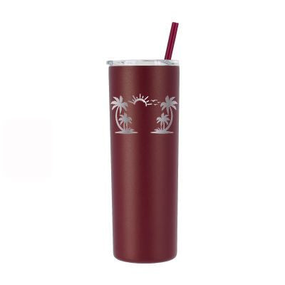 Vaso de playa personalizado de 20 oz - Grabado con láser