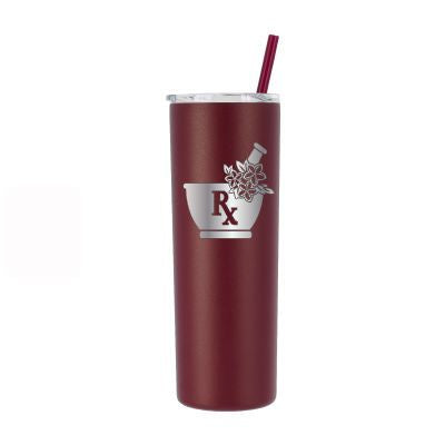 Farmacéutico floral personalizado de 20 oz - grabado con láser 