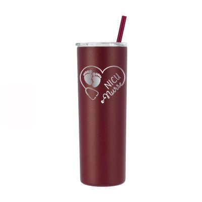 Vaso de enfermera personalizado NICU de 20 oz - Grabado con láser